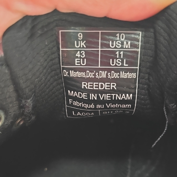 Dr. Martens Black Leather Oxfords with Chunky Sole - Picture 9 of 9